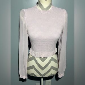 Wilfred Light Pink Ruffle Blouse